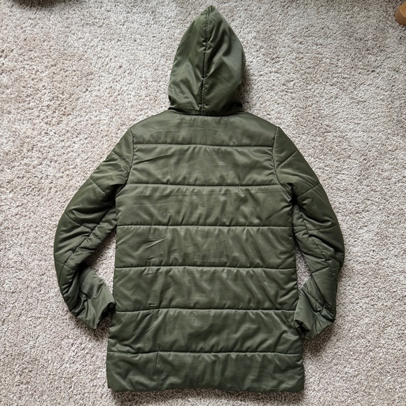 Fabletics Olive Green Puffer Coat – Women’s Size Medium - Picture 10 of 11
